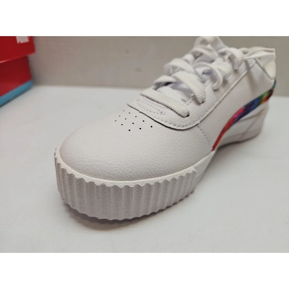 PUMA‎ Carina Tie Dye Espadrilles Women's Sneakers White/Metallic Silver Size 9